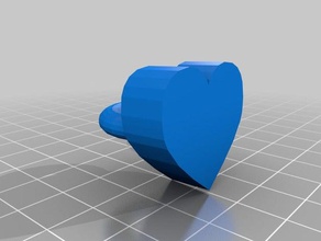 simple heart ring 3d printing 3d print model - Mito3D