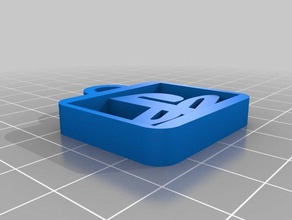 playstation logo keychain accessories 3d play 3 4 3d print model - Mito3D