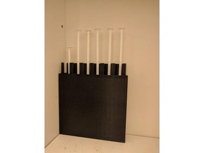 1 cc blunt cobertas de seringa rack caso recipientes titular 3d print model - Mito3D