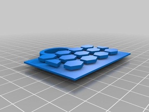 honeycomb-Anhänger Schmuck 3d print model - Mito3D