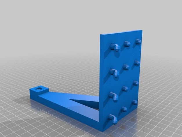 tablero soporte de bobina organización 608 608zz cojinete filamento openscad pegboard rodamiento 3D print model - Mito3D