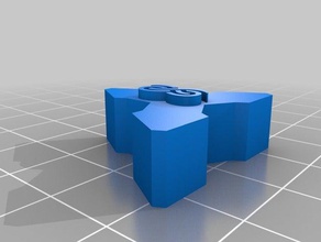 Tetraeder-racks Endkappe Mathe-Kunst cap Tetraeder 3d print model - Mito3D