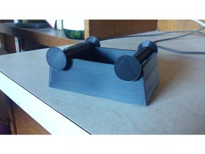 super-simple compact filament stand 3d printer accessories holder spool 3d print model - Mito3D