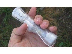1000 lumen flashlight diy bright compact portable 3d print model - Mito3D