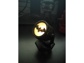 batsignal led candle compatibili segni e loghi 3d print model - Mito3D