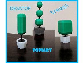 lowpoly laintrees topiary series 1 office hot desk low poly sculpture trees 3d print model - Mito3D