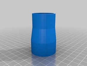 my customized pipe reducer parts 3d print model - Mito3D