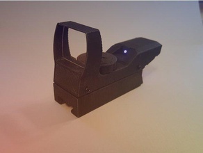 holographic red dot reflex sight toy & game accessories nerf stryfe 3d print model - Mito3D