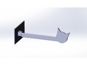 Tür-Halter-Katze-Stil Haushalt cat Tür Halter 3d print model - Mito3D