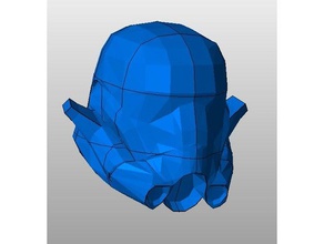star wars force unleashed evo soldado de capacete partes adereços 3d print model - Mito3D