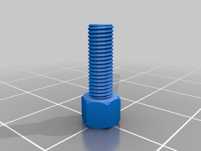 first try bolt parts customized 3d print model - Mito3D