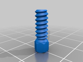 second try bolt parts customized 3d print model - Mito3D