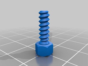 third try bolt parts customized 3d print model - Mito3D