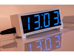 relógio lcd usb eletrônica digital 3d print model - Mito3D