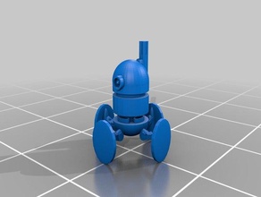 robot test print 3d printing desk toy 3d print model - Mito3D