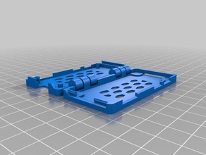 raspberry pi zero w case hinges + snap shut ventilation electronics 3d print model - Mito3D