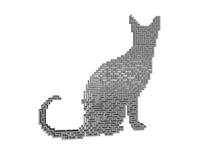 strange cat thing art 3d print model - Mito3D
