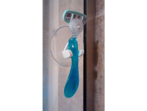 rastrillo por el titular de la ducha copa succión cuarto baño maquinilla afeitar accesorios soporte ventosa 3d print model - Mito3D