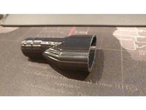ehiem aquarium 16mm - 22mm outlet bell friction fit parts filter tubing eheim spareparts 3d print model - Mito3D