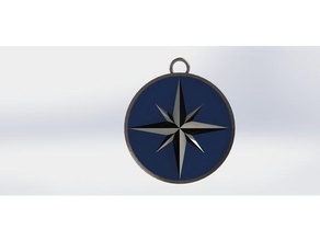 nautical star pendant jewelry 3d print model - Mito3D