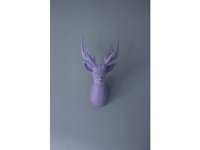 deer decor mount reindeer stl wall 3d print model - Mito3D