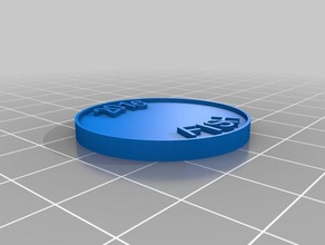 peixes 216a moedas e selos personalizado 3d print model - Mito3D