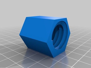 hexagonal adaptador es válida para quitar de la fregona fregonas las piezas repuesto el mop 3d print model - Mito3D