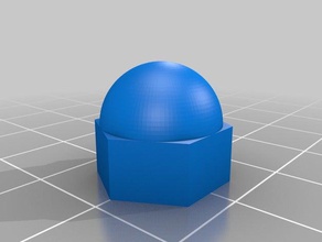 walker hub nut cap replacement parts customized 3d print model - Mito3D