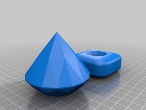 diamond holder math art remix 3d print model - Mito3D