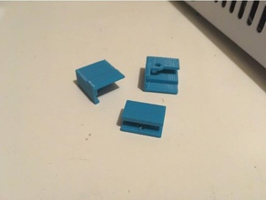 afinia up screw-on borosilicate glass clips 3d printer accessories bracket 3d print model - Mito3D