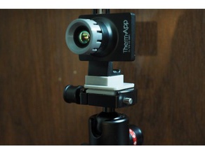 therm-app qd monte photoclam câmera suporte de térmica 3d print model - Mito3D
