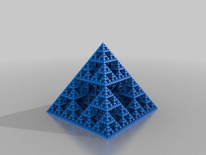 özelleştirilmiş spiral vazo sierpinski piramit openscad benim matematik sanatı 3d print model - Mito3D
