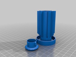 cardboard tube rocket engine mount 3d printing 3d print model - Mito3D