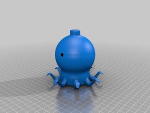 octopus bong 420 drug paraphernalia marijuana nsfw ocean pipe pot smoke squid water weed 3d print model - Mito3D