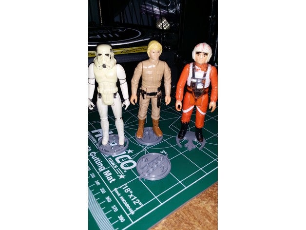 vintage star wars figure stands toys & games action toy 3D print model - Mito3D