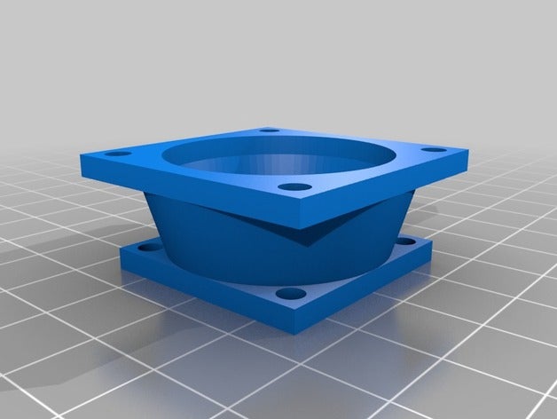 my customized various fan size conversion adapters 3D print model - Mito3D