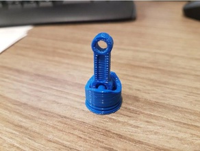 Kolben Schlüsselanhänger drucken Platz automotive keychain Ort 3d print model - Mito3D