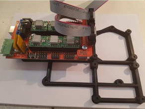 anet a6 ramps 14 + dual mosfet bracket 3d printer parts mounting 3d print model - Mito3D
