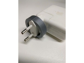 eu-Stecker-adapter Haushalt - adapter Adapter apple Belgien euro das macbook plug socket 3d print model - Mito3D