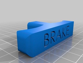 jeep yj parking brake release handle automotive lever 3d print model - Mito3D