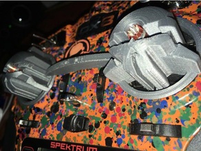 transmisor spektrum rotor riot cardán de los guardias la llave r c vehículos gimbal protector dx8 dx9 dx6 3d print model - Mito3D