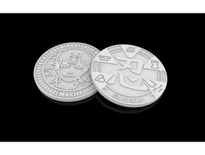 temari coin coins & badges 3d print model - Mito3D