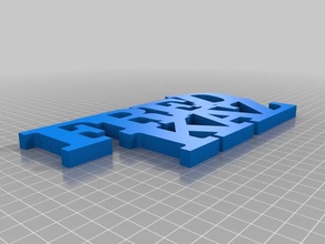 fred kaz plaka heykeller özelleştirilmiş 3d print model - Mito3D