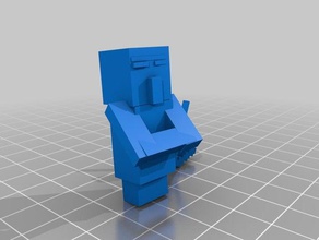 villager pickaxe props 3d print model - Mito3D