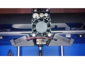 craftbot fan adapter barts hotend upgrade 3d printer accessories 2 plus duct 3d print model - Mito3D