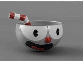 cuphead oyunlar 2d karanlık ruhlar kap baş video oyunu 3d print model - Mito3D