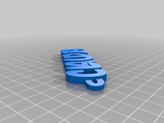 claudia keychains customized 3D print model - Mito3D