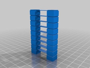 temp bridge tower 3d-Druck-tests Brücke Temperatur test Turm 3d print model - Mito3D