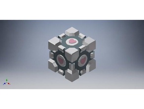portal - companion cube props 3d print model - Mito3D