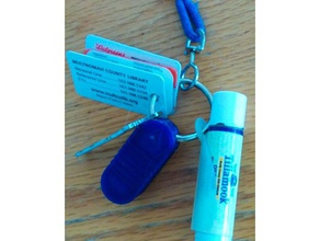 lip balm chapstick clip keychains 3d print model - Mito3D
